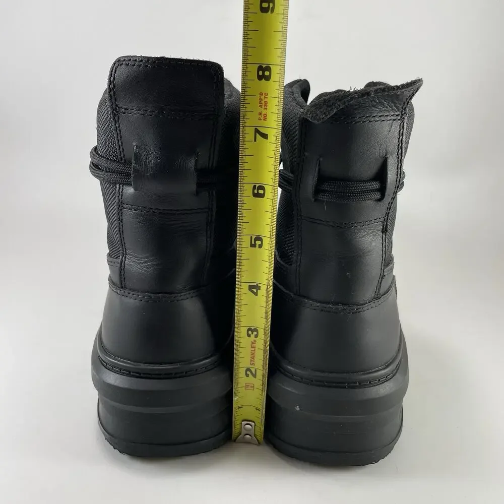 Hunter Original Commando Boots Womens Size 9 Black Waterproof Insulated Lace Up